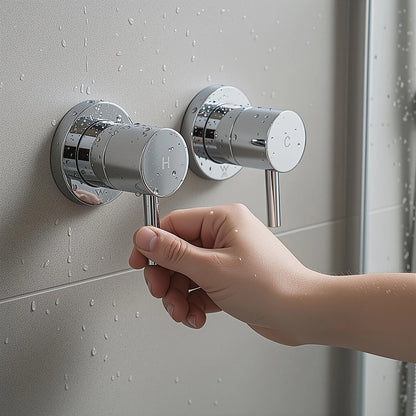 Bathroom Shower Bath Hot and Cold Mixer WATERMARK Certified in Chrome V63-847861