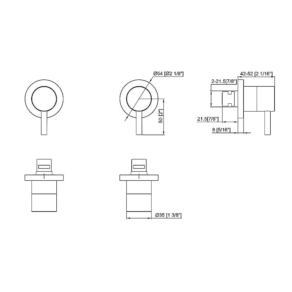 Bathroom Shower Bath Hot and Cold Mixer WATERMARK Certified in Black V63-847871