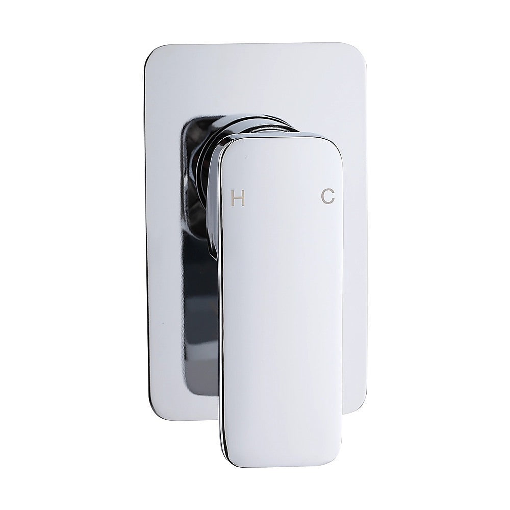 Single Square Shower Bath Mixer Tap Bathroom WATERMARK Approved in Chrome V63-847951