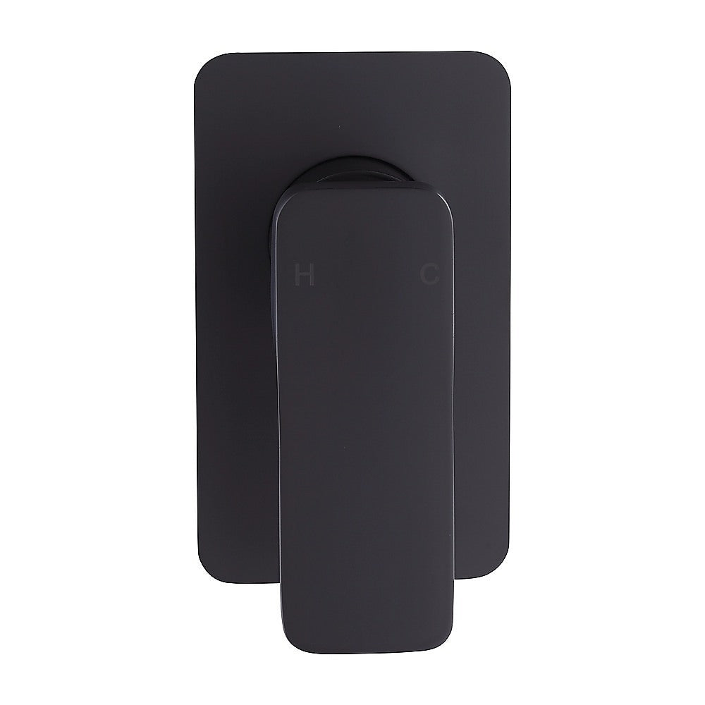 Single Square Shower Bath Mixer Tap Bathroom WATERMARK Approved in Black V63-847961
