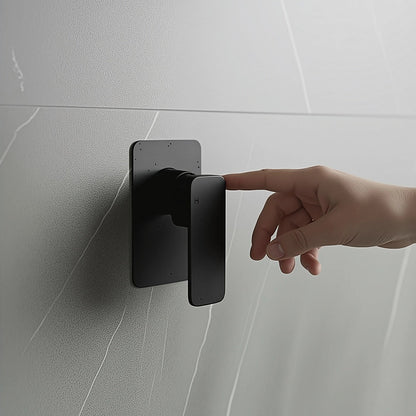 Single Square Shower Bath Mixer Tap Bathroom WATERMARK Approved in Black V63-847961