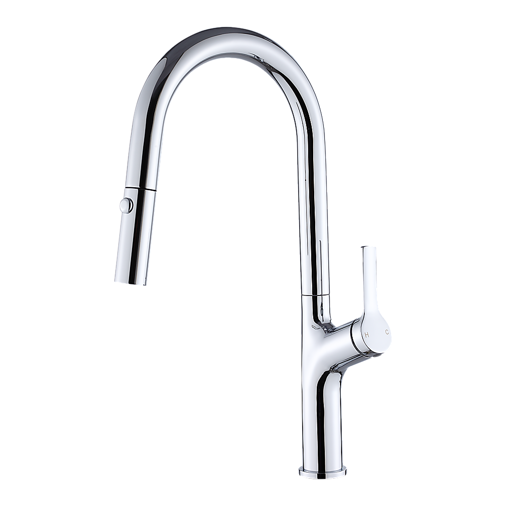 Kitchen Laundry Bathroom Basin Sink Pull Out Mixer Tap Faucet in Chrome V63-847981