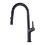 Kitchen Laundry Bathroom Basin Sink Pull Out Mixer Tap Faucet in Black V63-847991
