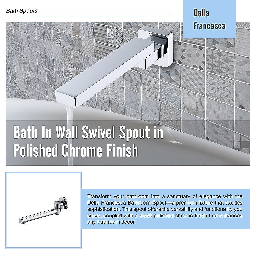 Bath In Wall Swivel Spout in Polished Chrome Finish V63-848061
