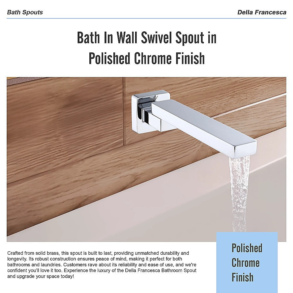 Bath In Wall Swivel Spout in Polished Chrome Finish V63-848061