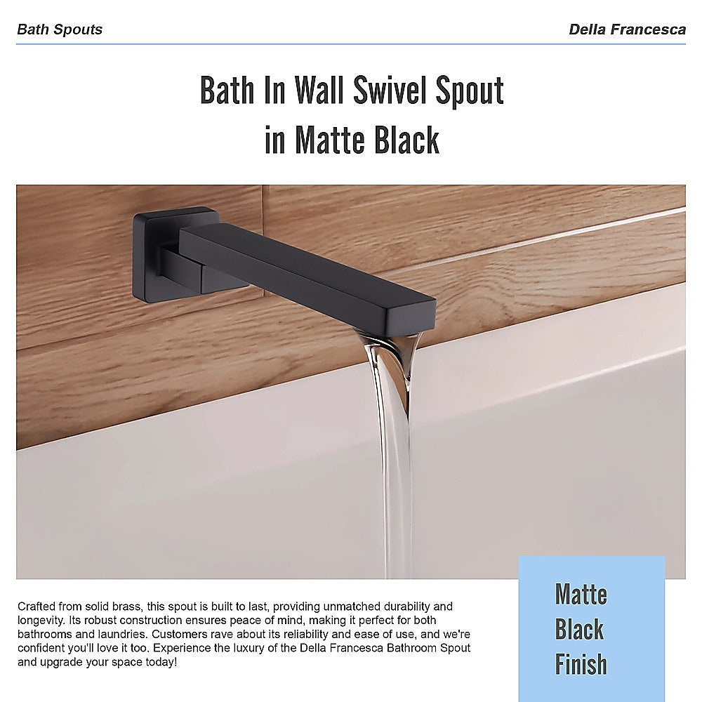 Bath In Wall Swivel Spout in Matte Black V63-848071