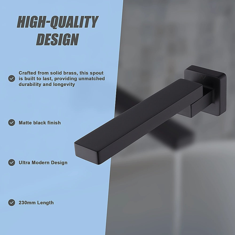Bath In Wall Swivel Spout in Matte Black V63-848071