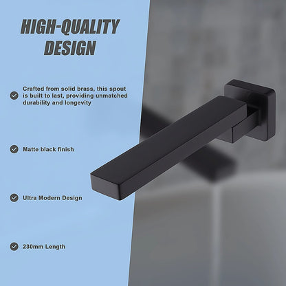 Bath In Wall Swivel Spout in Matte Black V63-848071