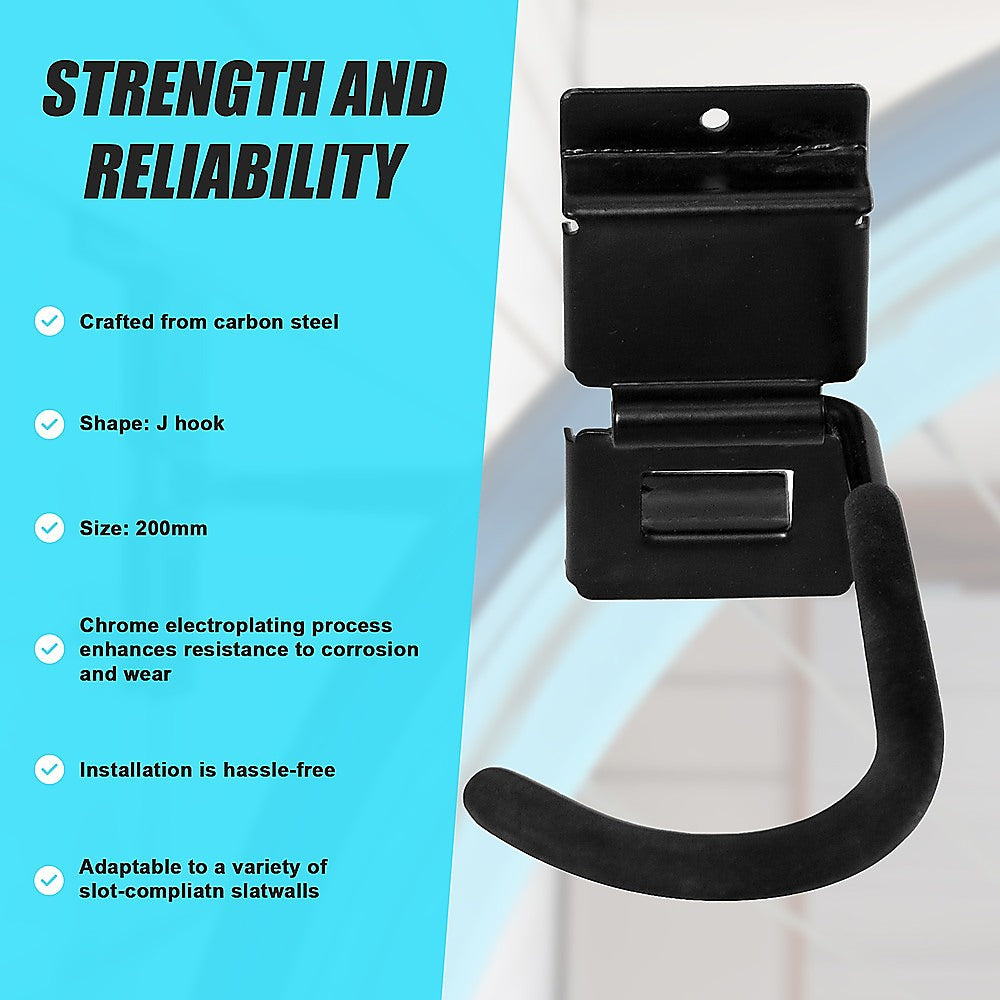 Garage Slatwall Retail Store Display Wall Mount Storage J Hooks V63-848131