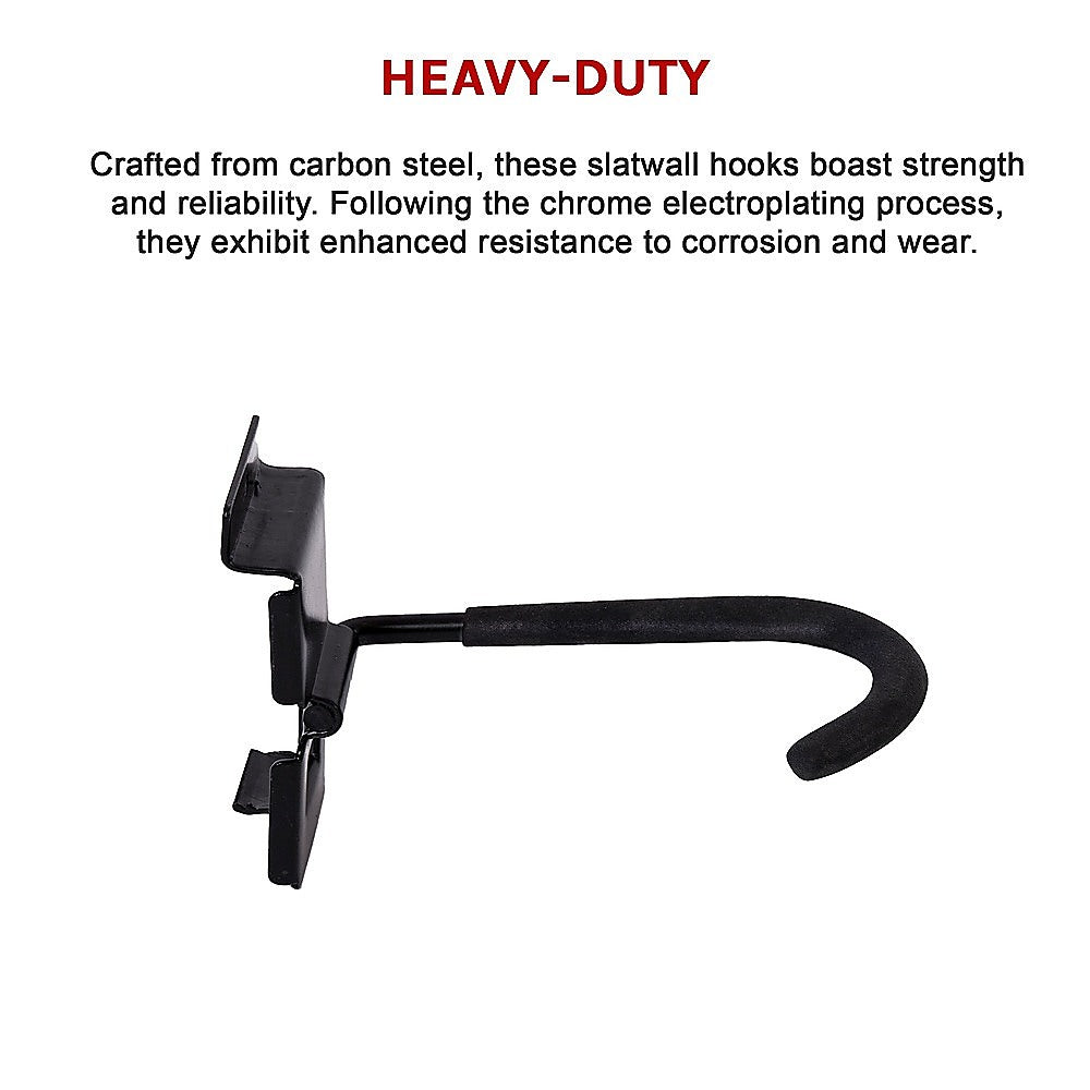 Garage Slatwall Retail Store Display Wall Mount Storage J Hooks V63-848131