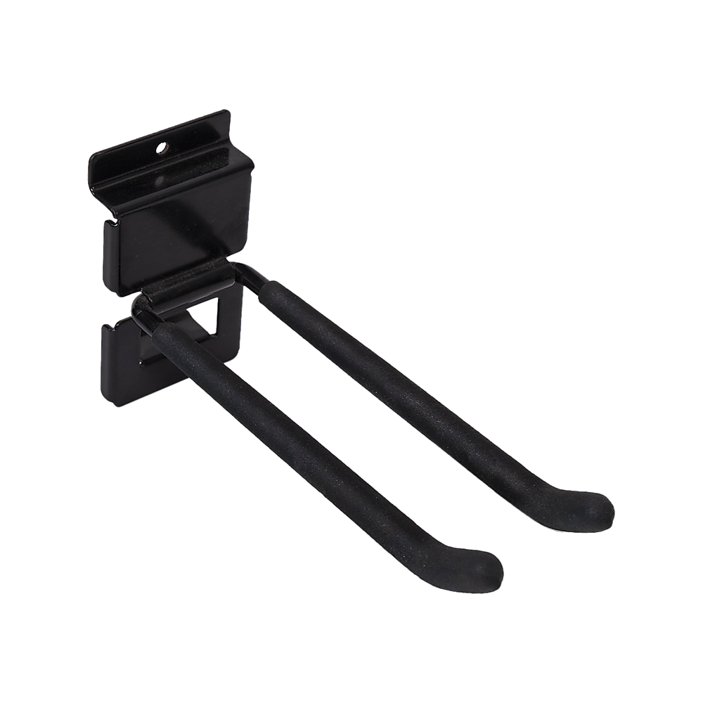 Garage Slatwall Retail Store Display Wall Mount Storage Double Hooks V63-848151
