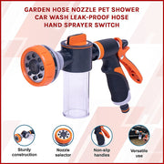 Garden Hose Nozzle Pet Shower Car Wash Leak-Proof Hose Hand Sprayer Switch V63-848221