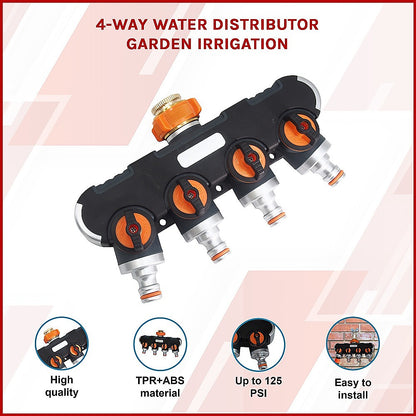4-Way Water Distributor Garden Irrigation V63-848231