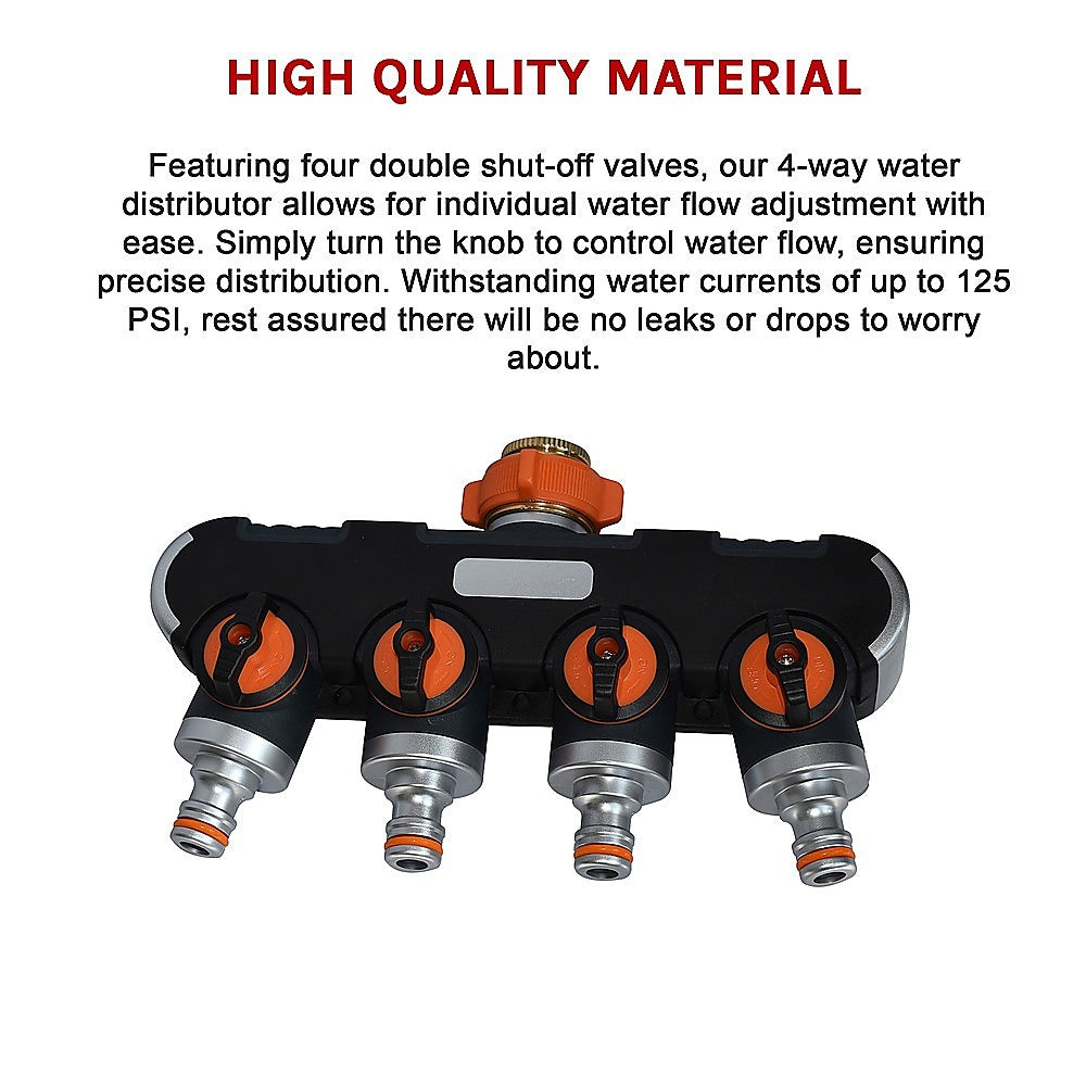 4-Way Water Distributor Garden Irrigation V63-848231