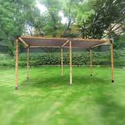 Roof Pergola Gazebo Shed Matte Black Steel Brackets and Black Screen DIY Kits V63-848271