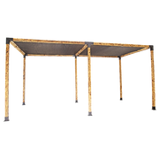 Roof Pergola Gazebo Shed Matte Black Steel Brackets and Black Screen DIY Kits V63-848271