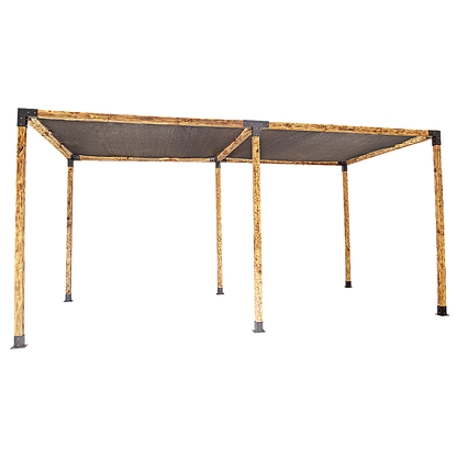 Roof Pergola Gazebo Shed Matte Black Steel Brackets and Black Screen DIY Kits V63-848271