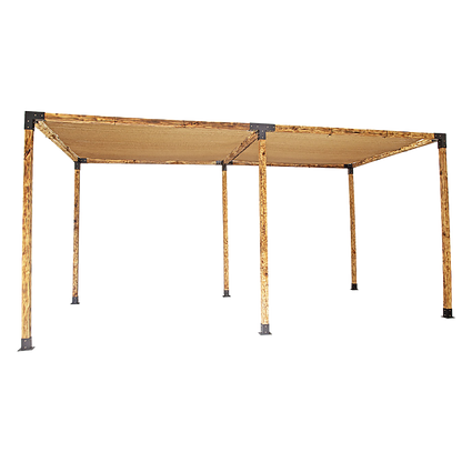 Roof Pergola Gazebo Shed Matte Black Steel Brackets and Coffee Screen DIY Kits V63-848281