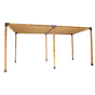 Roof Pergola Gazebo Shed Matte Black Steel Brackets and Coffee Screen DIY Kits V63-848281