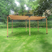 Roof Pergola Gazebo Shed Matte Black Steel Brackets and Coffee Screen DIY Kits V63-848281