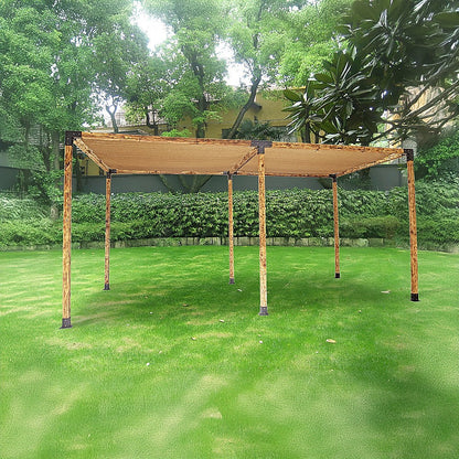 Roof Pergola Gazebo Shed Matte Black Steel Brackets and Coffee Screen DIY Kits V63-848281