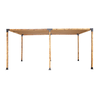Roof Pergola Gazebo Shed Matte Black Steel Brackets and Coffee Screen DIY Kits V63-848281