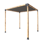 Roof Pergola Gazebo Shed Matte Black Steel Brackets and Black Screen DIY Kits V63-848291