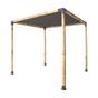 Roof Pergola Gazebo Shed Matte Black Steel Brackets and Black Screen DIY Kits V63-848291