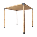 Roof Pergola Gazebo Shed Matte Black Steel Brackets and Coffee Screen DIY Kits V63-848301