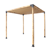 Roof Pergola Gazebo Shed Matte Black Steel Brackets and Coffee Screen DIY Kits V63-848301