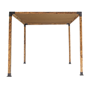Roof Pergola Gazebo Shed Matte Black Steel Brackets and Coffee Screen DIY Kits V63-848301