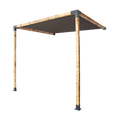 Roof Pergola Gazebo Shed Matte Black Steel Brackets and Black Screen DIY Kits V63-848311