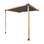 Roof Pergola Gazebo Shed Matte Black Steel Brackets and Black Screen DIY Kits V63-848311