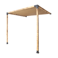 Roof Pergola Gazebo Shed Matte Black Steel Brackets and Coffee Screen DIY Kits V63-848321