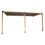 Roof Pergola Gazebo Shed Matte Black Steel Brackets and Black Screens DIY Kits V63-848331