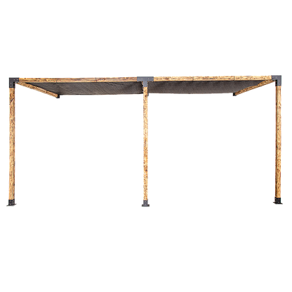 Roof Pergola Gazebo Shed Matte Black Steel Brackets and Black Screens DIY Kits V63-848331