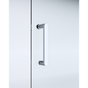 40mm Adjustable Contemporary Corner Sliding Chrome Shower Screen 116x80cm V63-848651