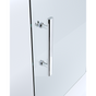 40mm Adjustable Contemporary Corner Sliding Chrome Shower Screen 116x80cm V63-848671