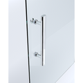 40mm Adjustable Contemporary Corner Sliding Chrome Shower Screen 90x92cm V63-848761