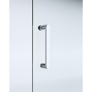 40mm Adjustable Contemporary Corner Sliding Chrome Shower Screen 86x101cm V63-848831
