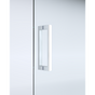 40mm Adjustable Contemporary Corner Sliding Chrome Shower Screen 86x101cm V63-848841