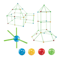 217pcs Kids Construction Fort Building Kit Castles 3D Play House Tent Toys V63-849541