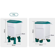 Chicken Feeder Water Food Treadle Poultry Feeding 12KG Large Capacity 11L V63-849551