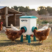 Chicken Feeder Water Food Treadle Poultry Feeding 12KG Large Capacity 11L V63-849551