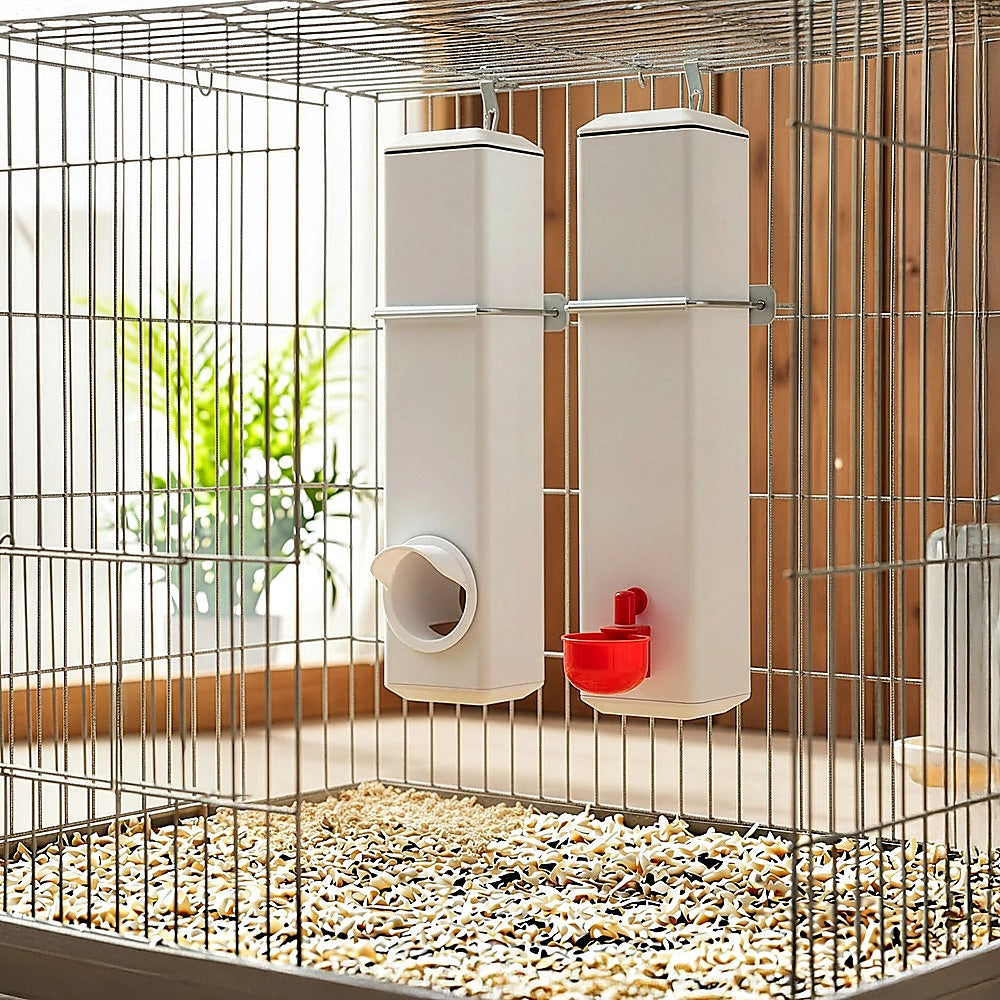Chicken Bird Feeder Water Dispenser Automatic Waterer Poultry Food Drinker 4L V63-849561
