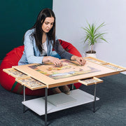 1500 Piece Rotating Wooden Jigsaw Puzzle Table 6 Drawers Board V63-849571