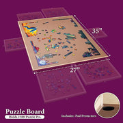 1500 Piece Rotating Wooden Jigsaw Puzzle Table 6 Drawers Board V63-849571