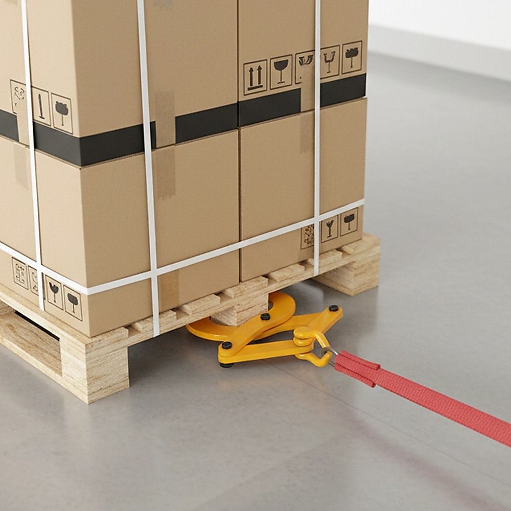 Steel Single Scissor Pallet Puller Clamp 1 Ton Capacity Pallet Grabber V63-849581