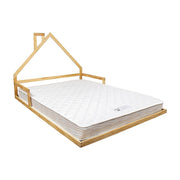 Pine Wood Floor Bed House Frame for Kids and Toddlers V63-849591
