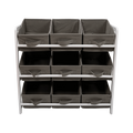 Kids Toy Box Storage Unit Drawers Childrens Bedroom Shelf Baby Nursery Furniture Grey V63-849661